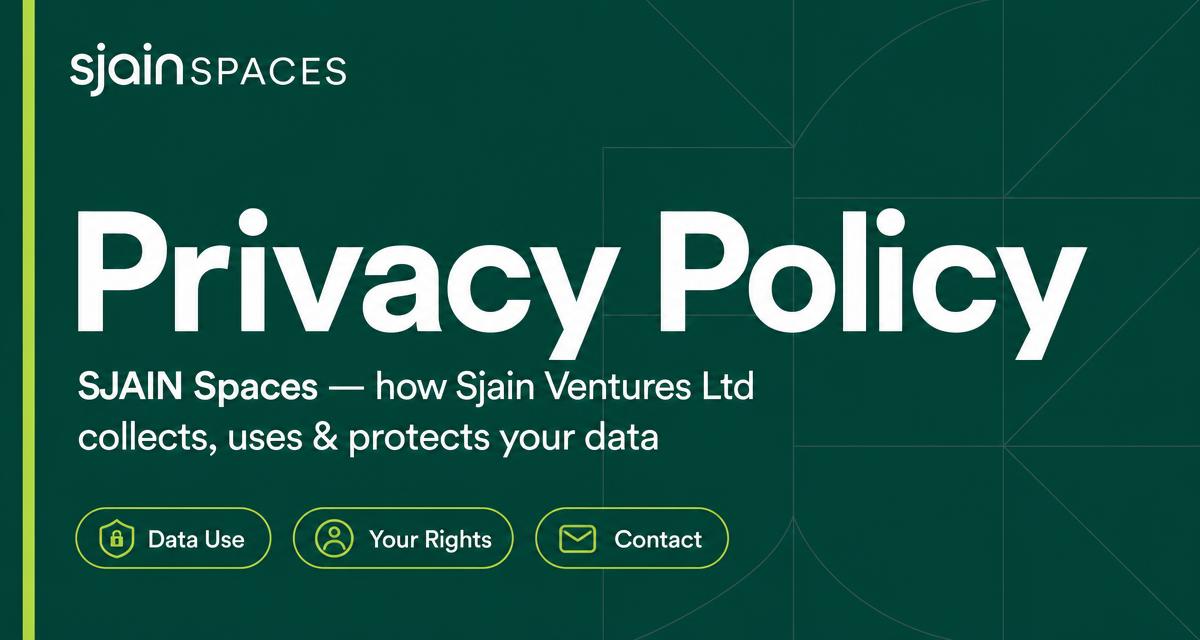 Privacy Policy — SJAIN Spaces