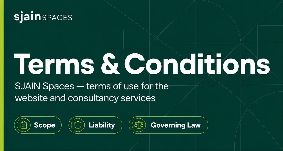Terms & Conditions — SJAIN Spaces